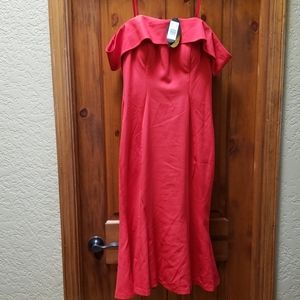 Mariano Red Strapless Dress XL fits like a 10/12